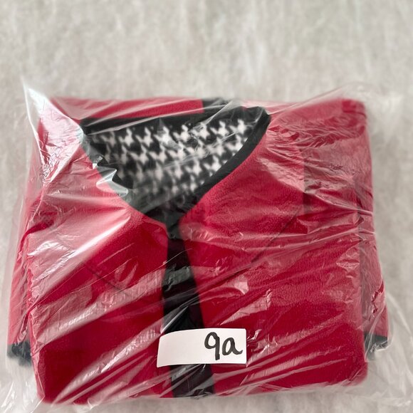 Karen Scott Womens Black White Reversible Houndstooth Classic Full Zip Vest Sz L - Picture 9 of 9